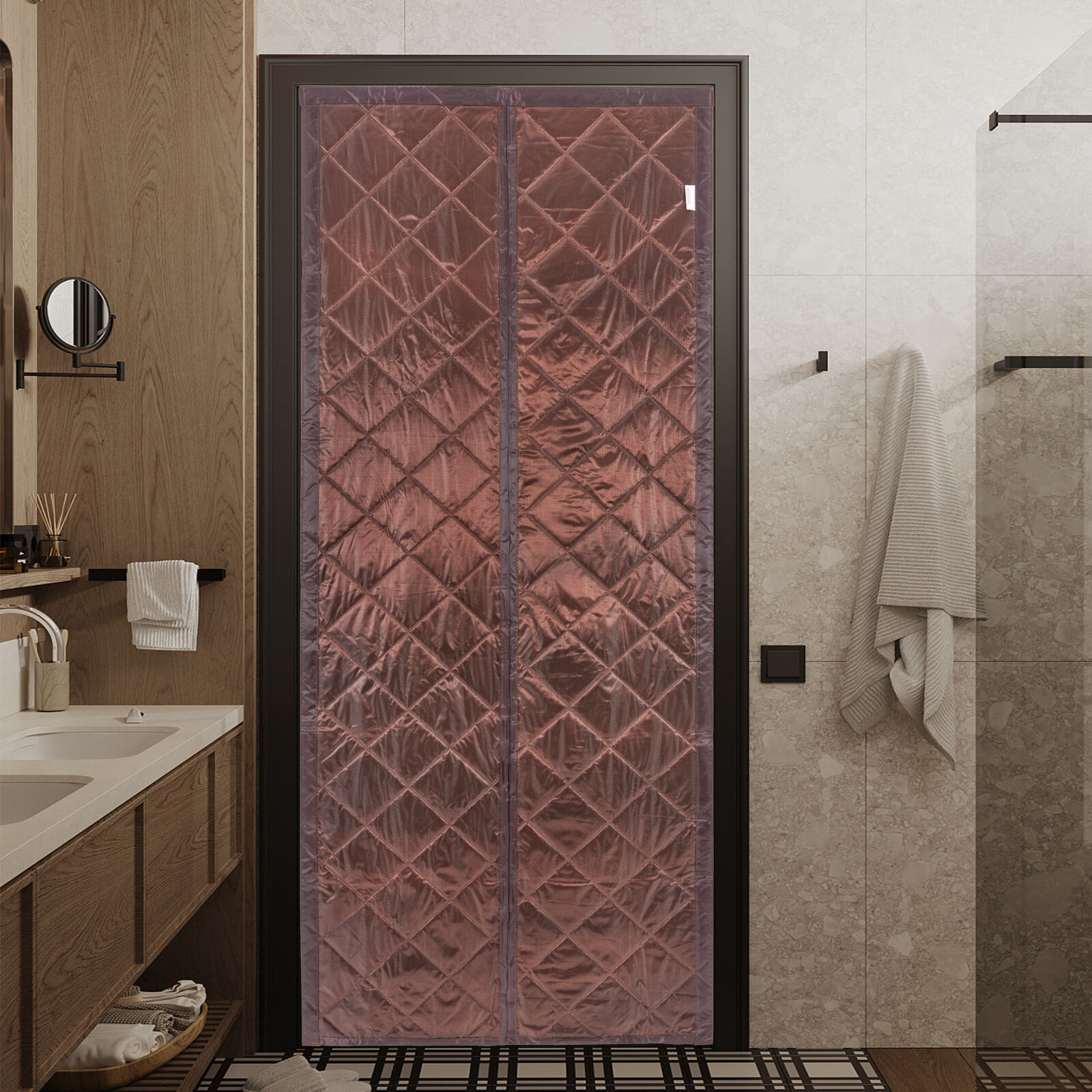 Magnetic Thermal Insulated Door Curtain Insulated Door Curtain Waterproof PVC