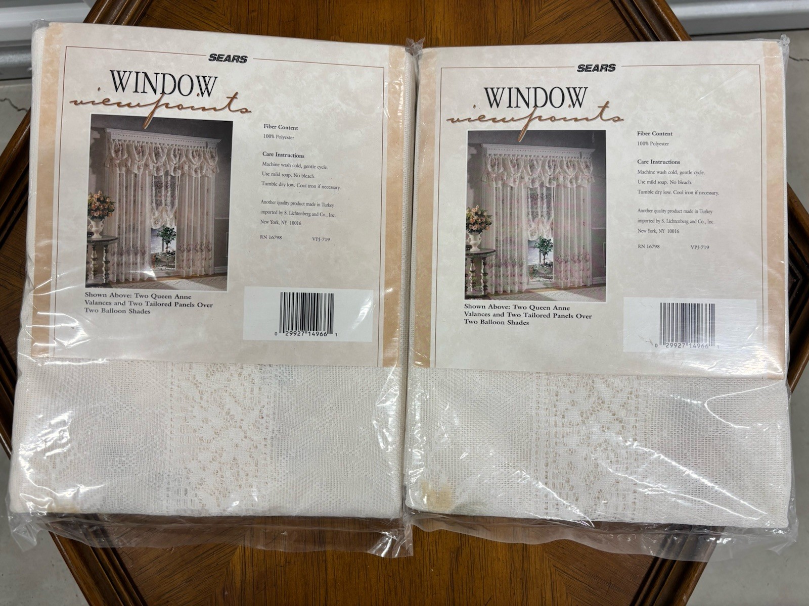 PAIR Sears Window Viewpoints Tailored Curtain Panel Lily 54×84 Kristen Floral