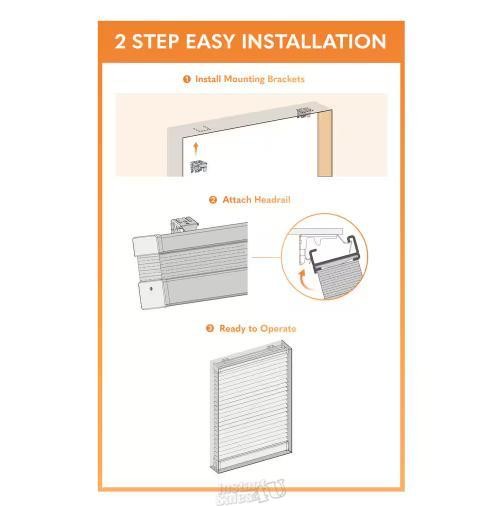 Shadow White Cordless Blackout Cellular Shade 34 in. W x 72 in. L Blinds HDC