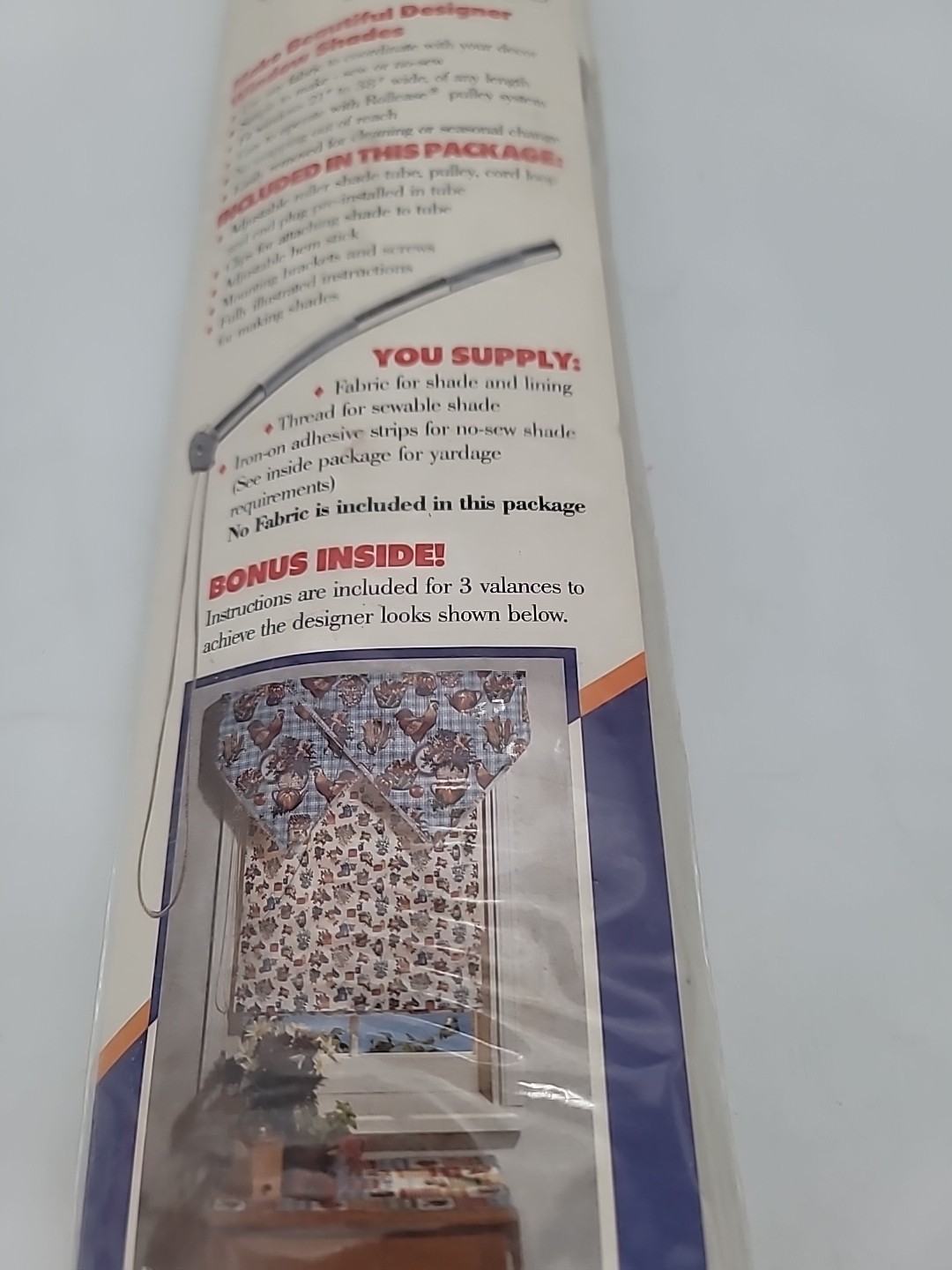 Fabric Roll-Up Window Shade System by Springs