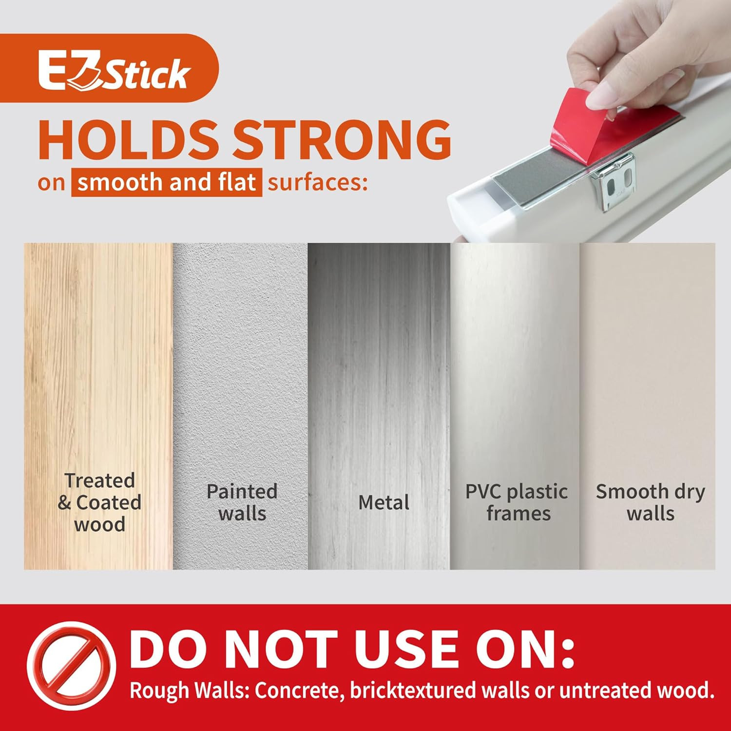EZ Stick No Drill Cordless Blackout Cellular Shade 35″ W X 72″ H Alabaster