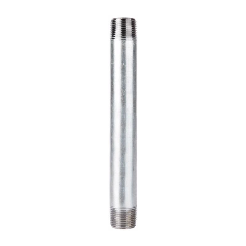 BK Products 566-100AH Malleable Galvanized Steel Nipple 1-1/4 MPT x 10 in.