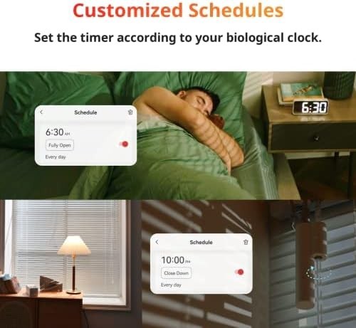Blind Tilt Motorized Blinds – Smart Electric Blinds with Bluetooth Remote Contro