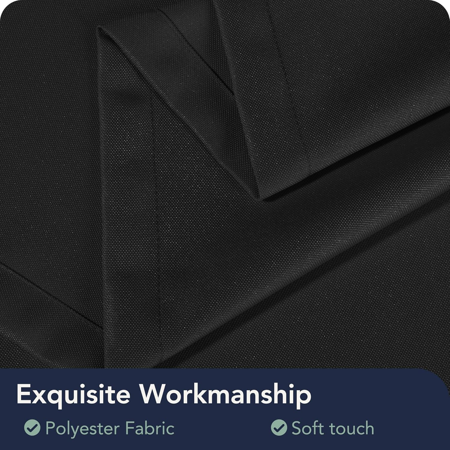 Black Outdoor Curtains for Patio Waterproof – 8 Panels Weatherproof Privacy outs