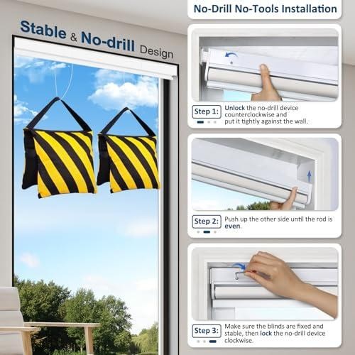 MANSNIX Smart Motorized Blinds with Remote, Cordless No-Dri AMZN $109 TOP CHOICE