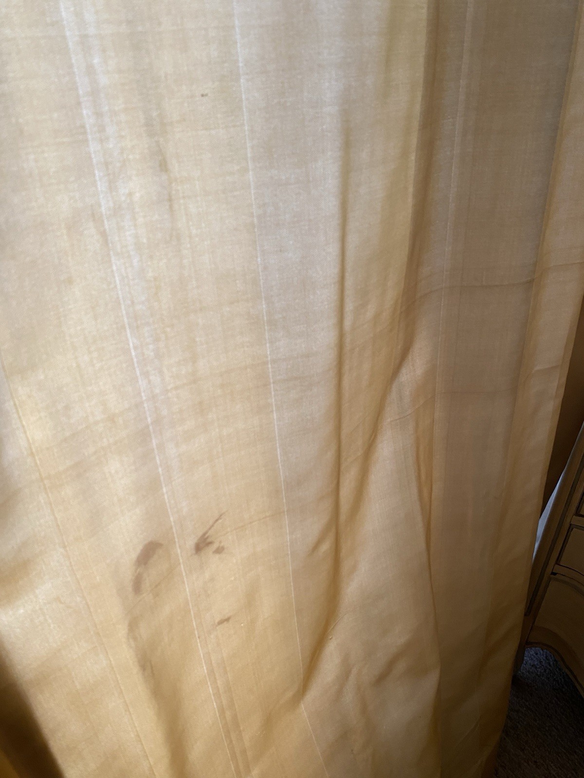 6 Panels Restoration Hardware Gold 100% INDIA SILK Curtains Drapes 51X84” Lined