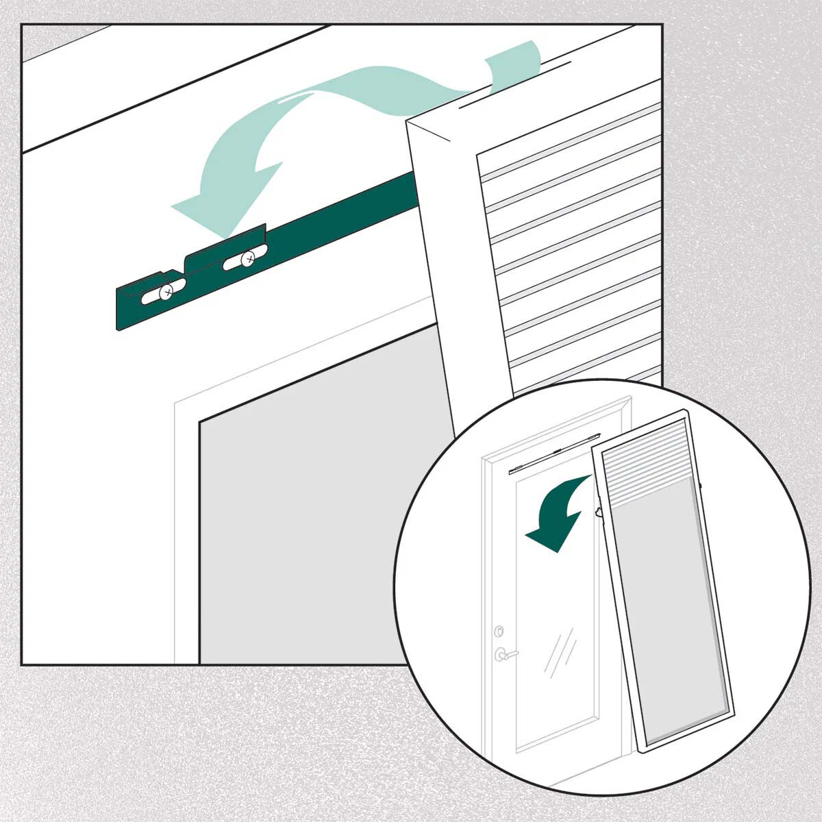 ODL Add On Blinds for Flush Frame Doors – 27″ x 66″