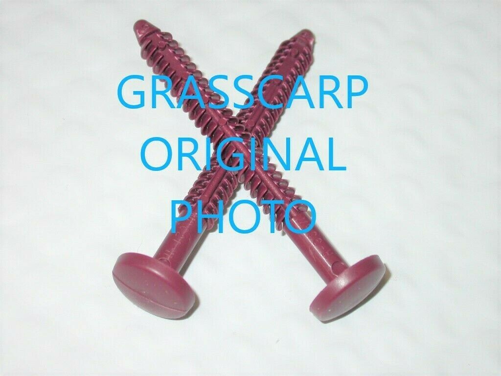 (6-150 pcs) 3″ Wineberry/ Bulk/Vinyl Shutter-Lok Fasteners/Spike/Nail/Peg/