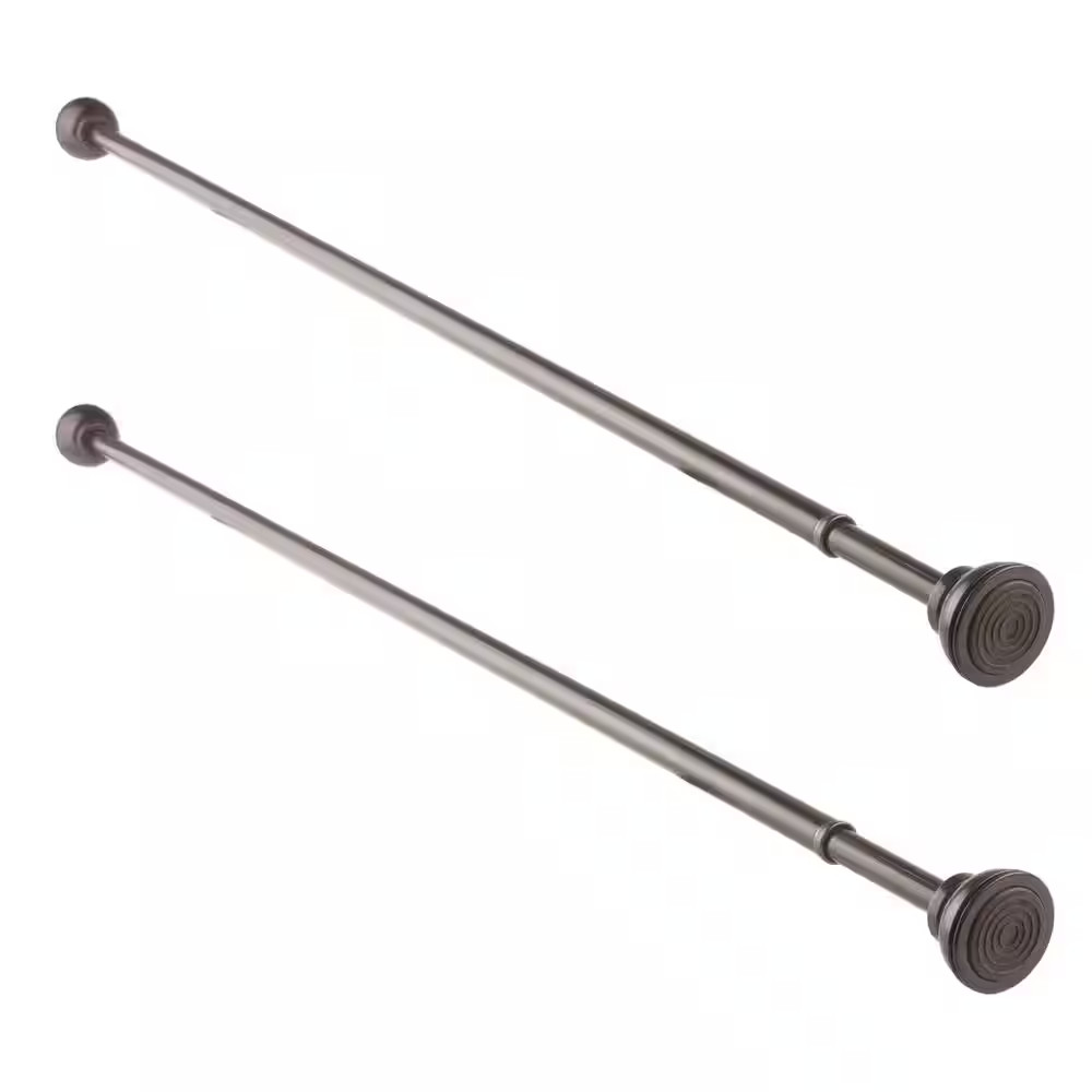 24 In. – 36 In. Tension Curtain Rod in Cocoa