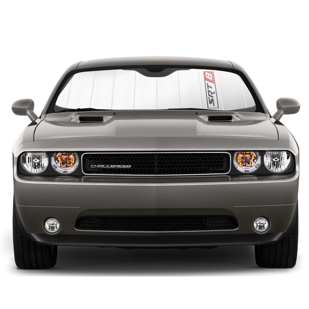 Dodge SRT-8 Logo Universal Fit Auto Windshield Sun Shade at Jumbo Size