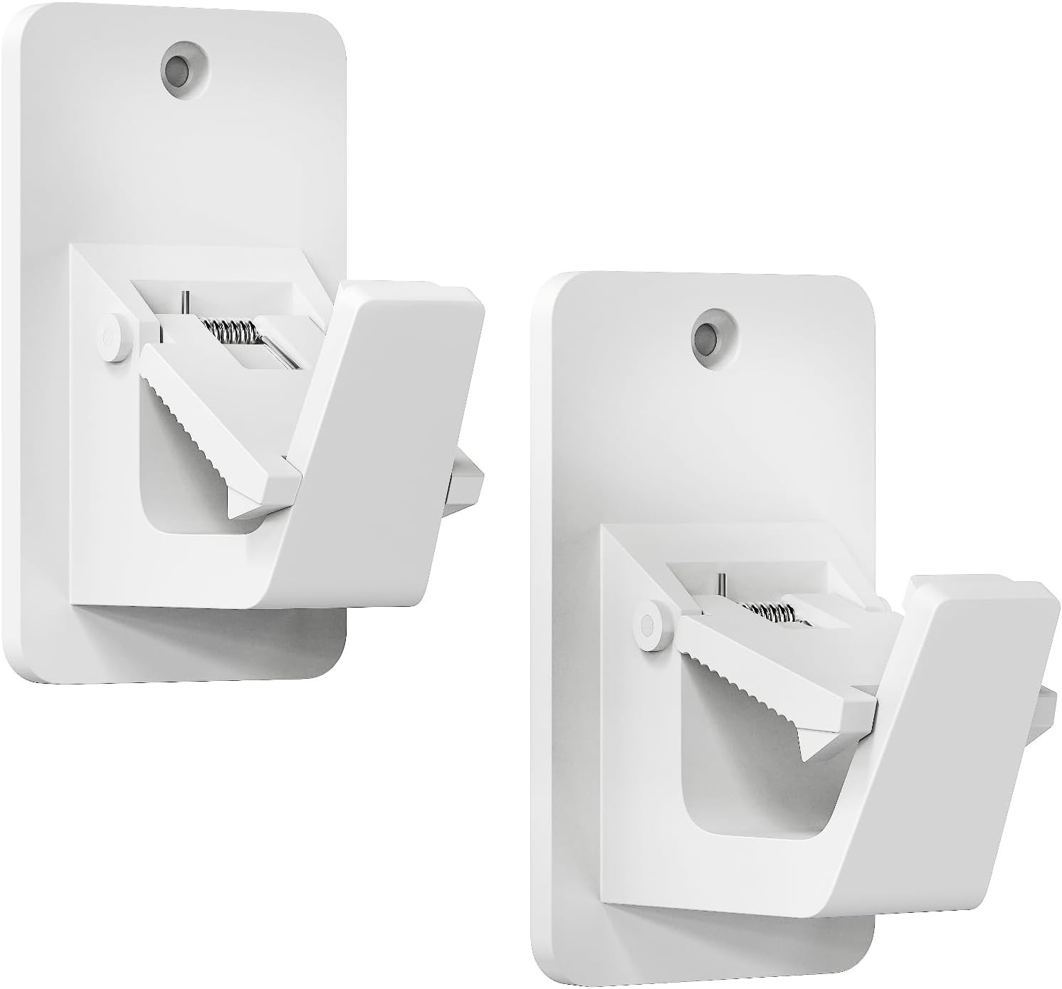 Adhesive No Drill Curtain Rod Brackets Heavy Duty 30LB Holders Bathroom Bedroom