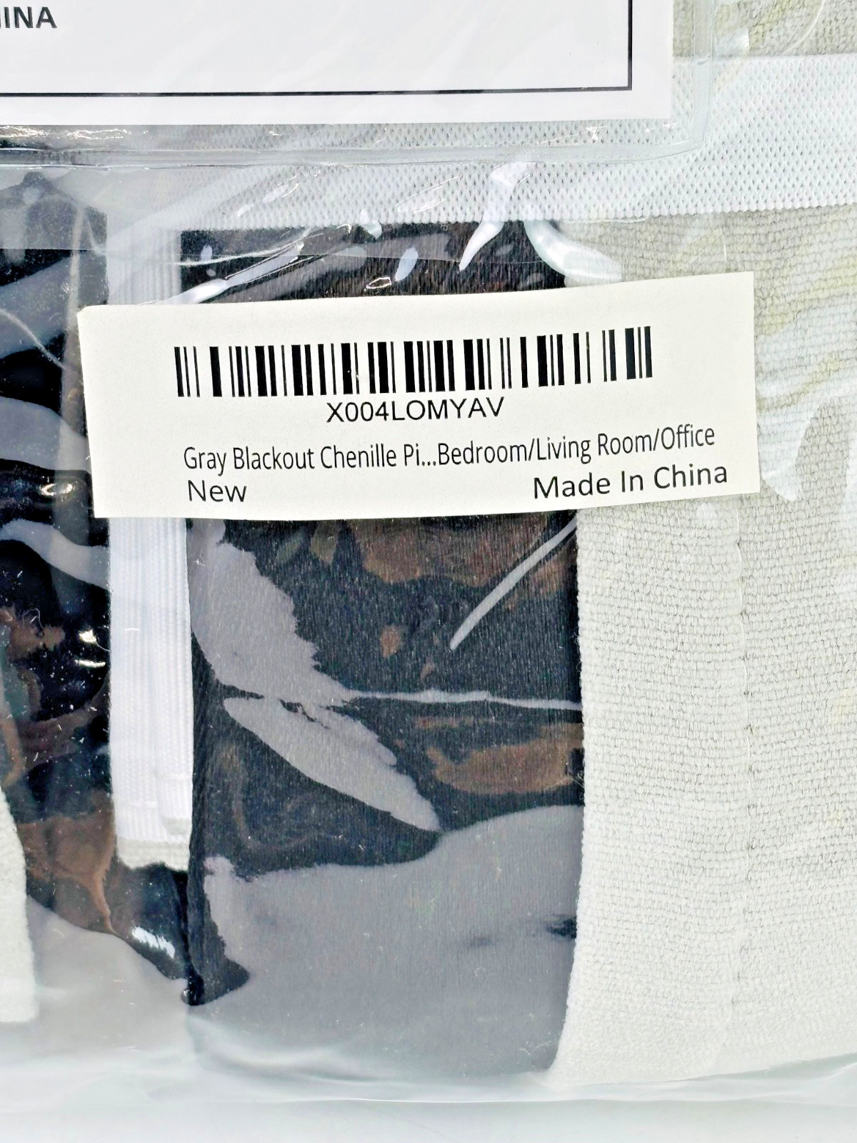 Gleantdeco Gray Blackout Chenille Pinch Pleated Curtains 40x96in 2 Panels