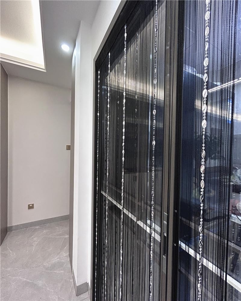 100cmX200cm Decorative Door String Curtain Beads Wall Panel Fringe Window Roo…