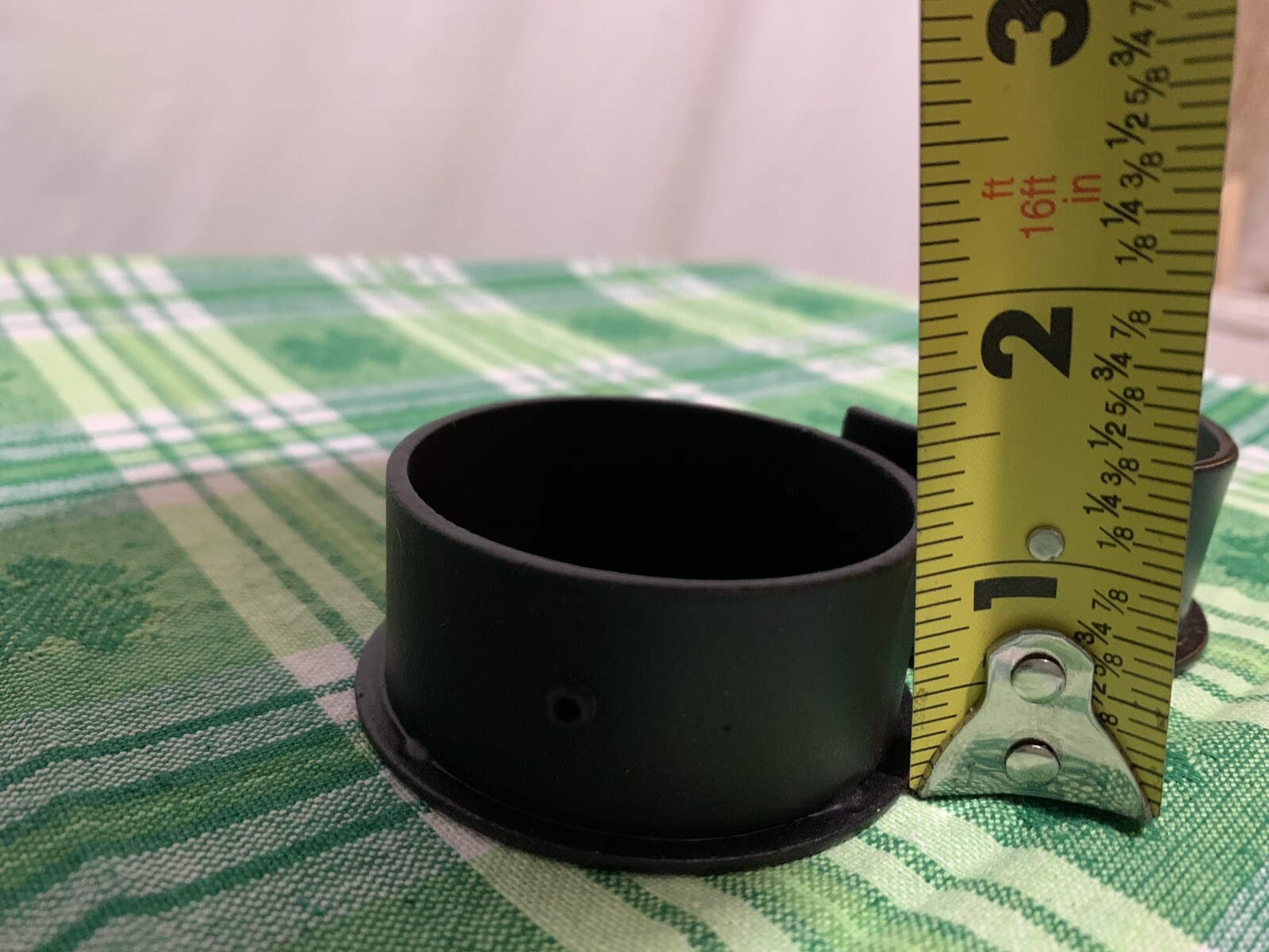 ❤️Wrought Iron Inside Mount Socket 1 Pair Mounts a 2” Pole Rod BLACK NEW