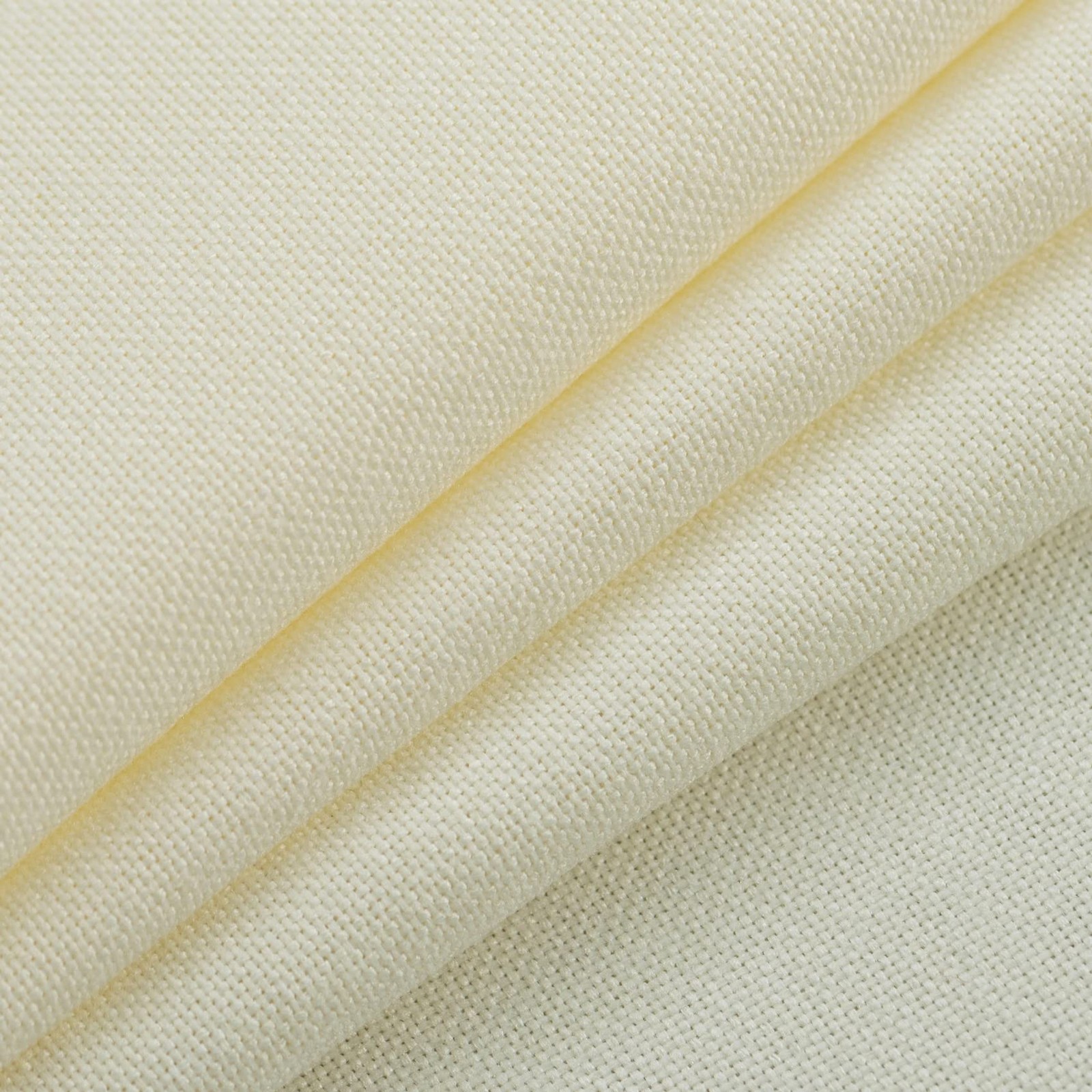 Upopo Ivory Curtains Kitchen Privacy Semi Sheer 72 Inch Long Linen Textured