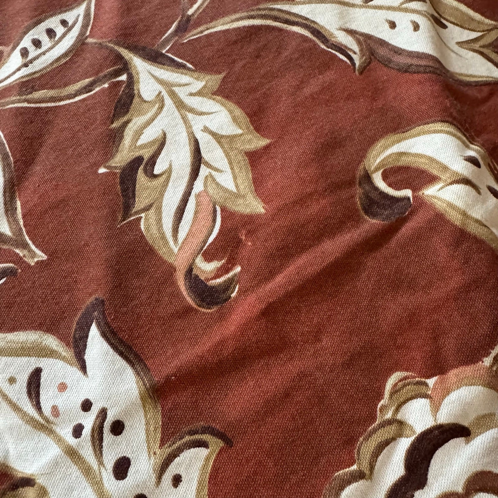 Pier One Imports Magdalene Clay Two Curtain Panels One Valance 100% Cotton