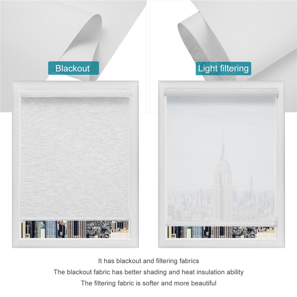 Changshade Waterproof Light Filtering Window Blinds Roller Blind Corded Shades