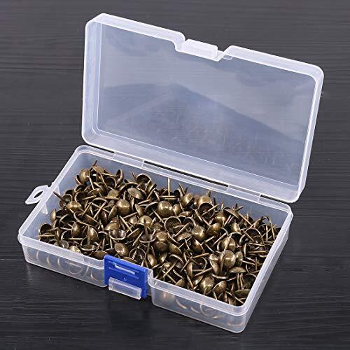 Keadic 300Pcs [ 7/16″ in Diameter] Antique Upholstery Tacks 7/16″(300pcs)