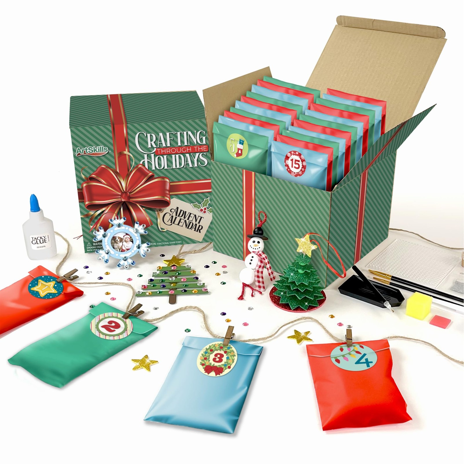 ArtSkills 25 Day Christmas Craft Advent Calendar 2025, Crafting Through the H…