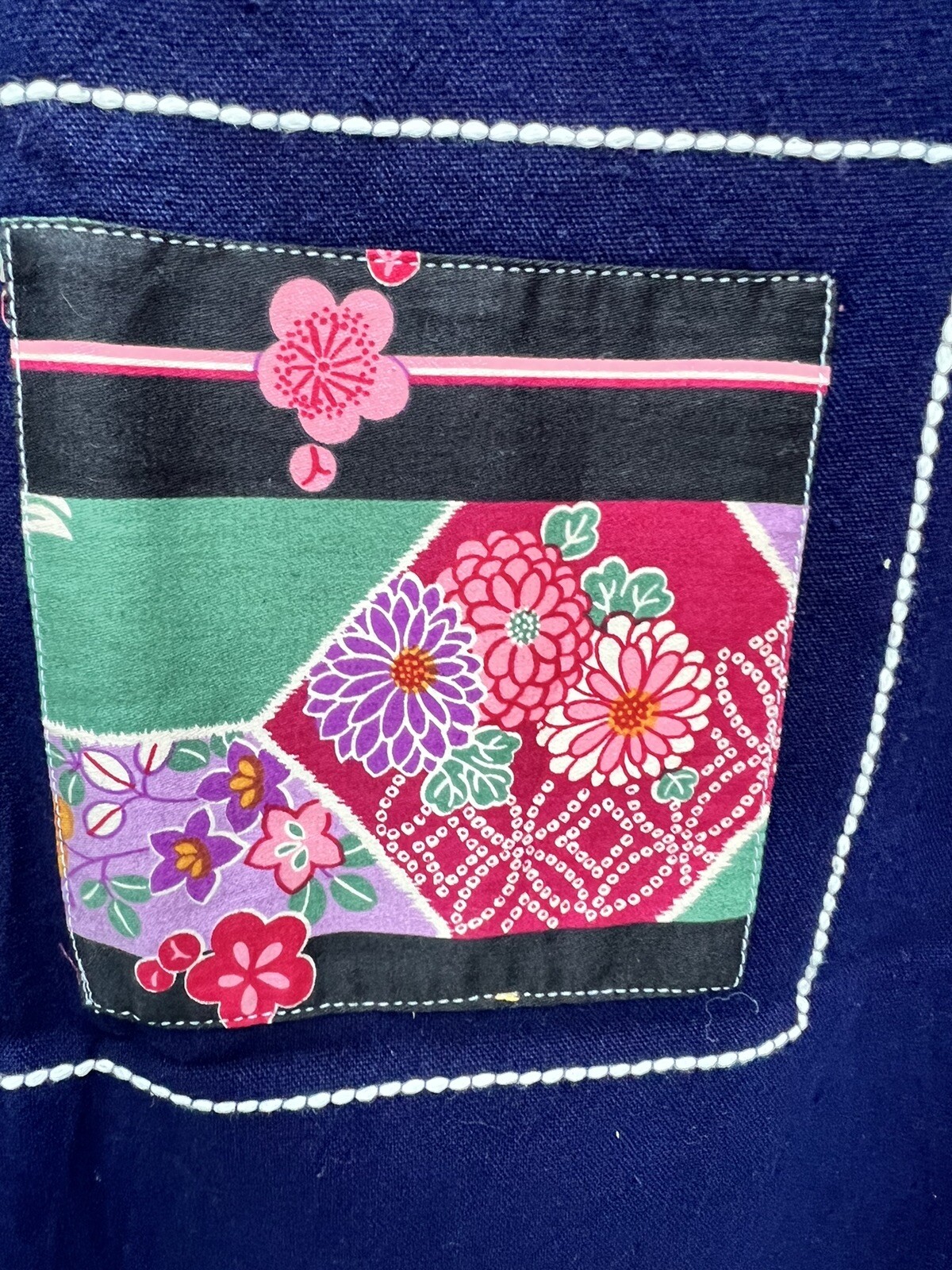 Kyoto Noren Japanese Hanging Door Curtain Ryukyu Ai-zome Indigo Blue