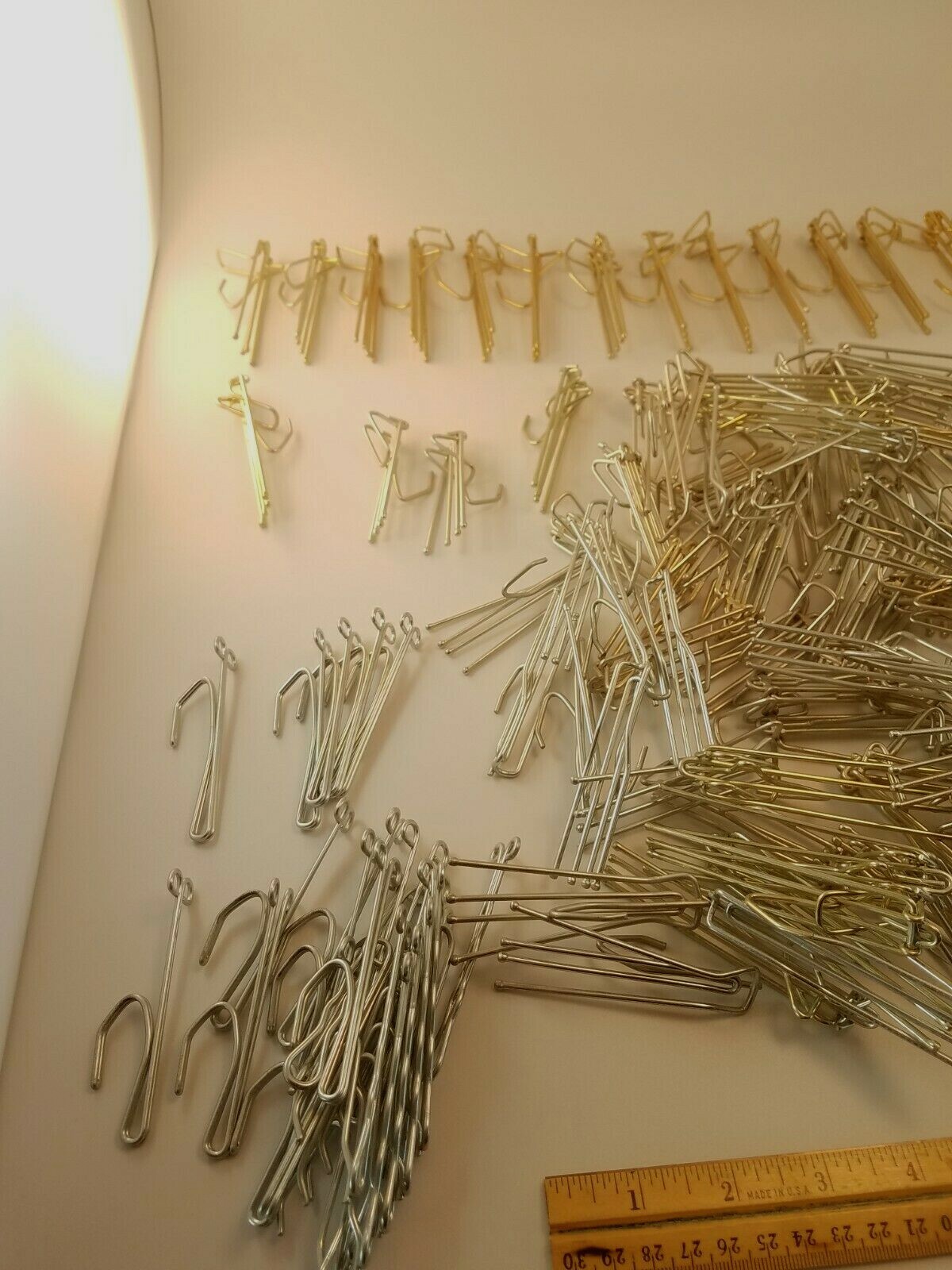 200 Plus Lot of Assorted Metal Drapery Curtain Hooks