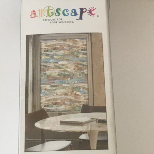 Artscape Terrazzo Stained Glass Visual Effect Window Privacy Film 24 x 36 In.