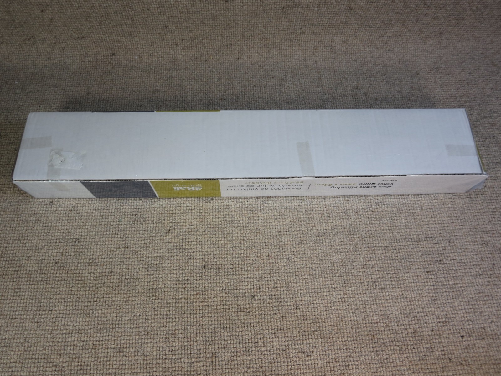 Bali Grab n Go 2″ Light Filtering Vinyl Blind Unopened NOS White 23″ x 64″