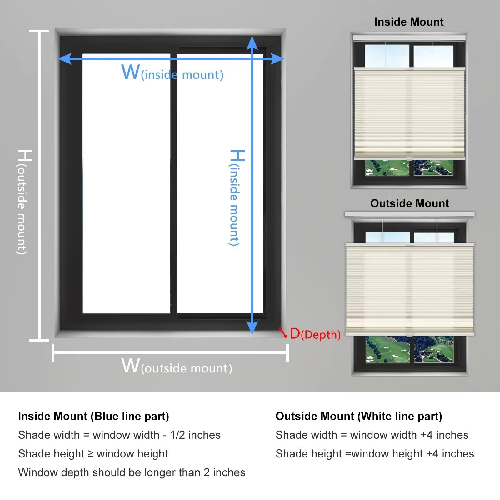 Changshade Top Down Bottom Up Light Filtering Cellular Shades Cordless