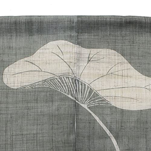 Japanese Linen Noren Curtain Frog Design 47in(120cm) Hand Dyed Made in Japan
