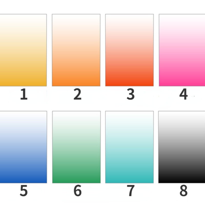 Transparent Window Film Static Cling Office Glass Stickers Gradient Color Decor