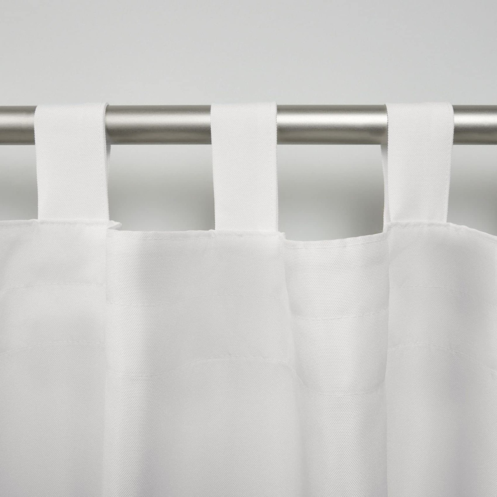Cabana Solid Indoor/Outdoor Light Filtering Hook-and-Loop Tab Top Curtain Pan…