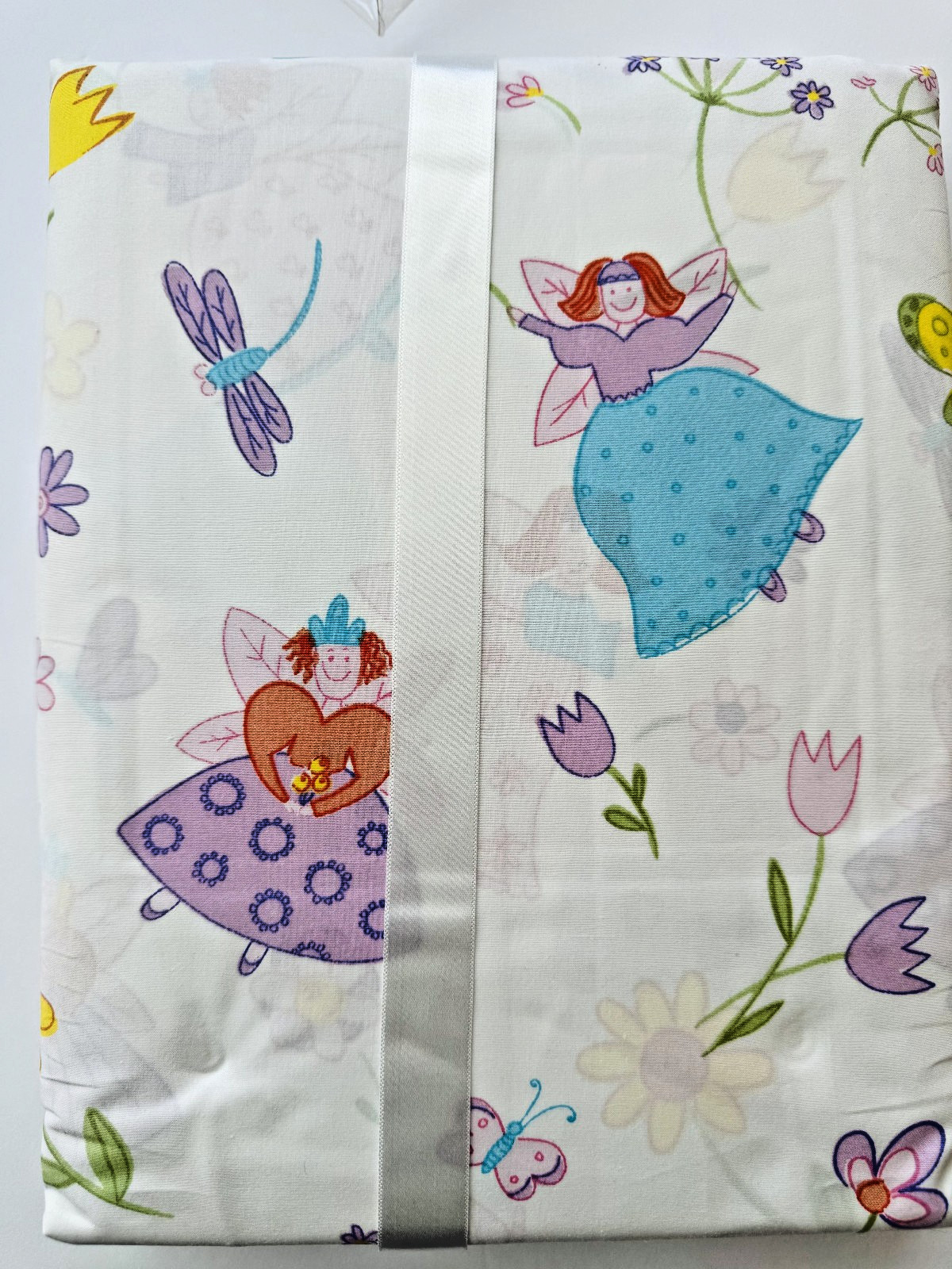 happy FAIRIES CURTAINS window 2 panels ~ cotton ~ 54″ x 84″ ~ NEW