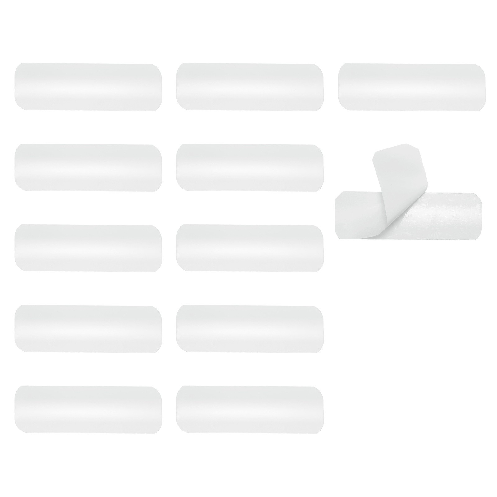 12Pcs Horizontal Blind Repair Tabs, Blind Replacement Slats (1″ W x 3″ L, White)