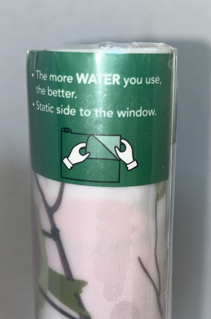 Coavas Window Privacy Film Decorative Bird Stained Glass Window Film Bathroom