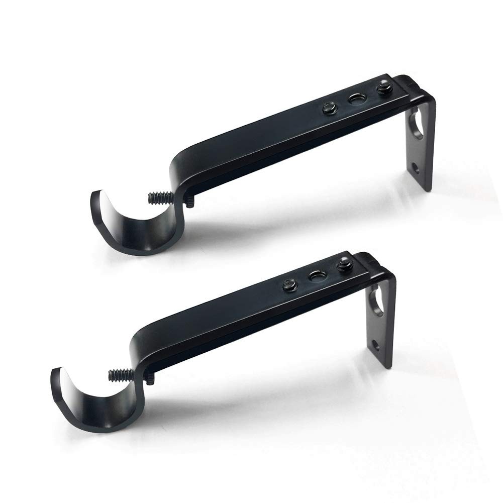 Curtain Rod Brackets Heavy Duty Drapery Hardware Adjustable Curtain Rod Holders