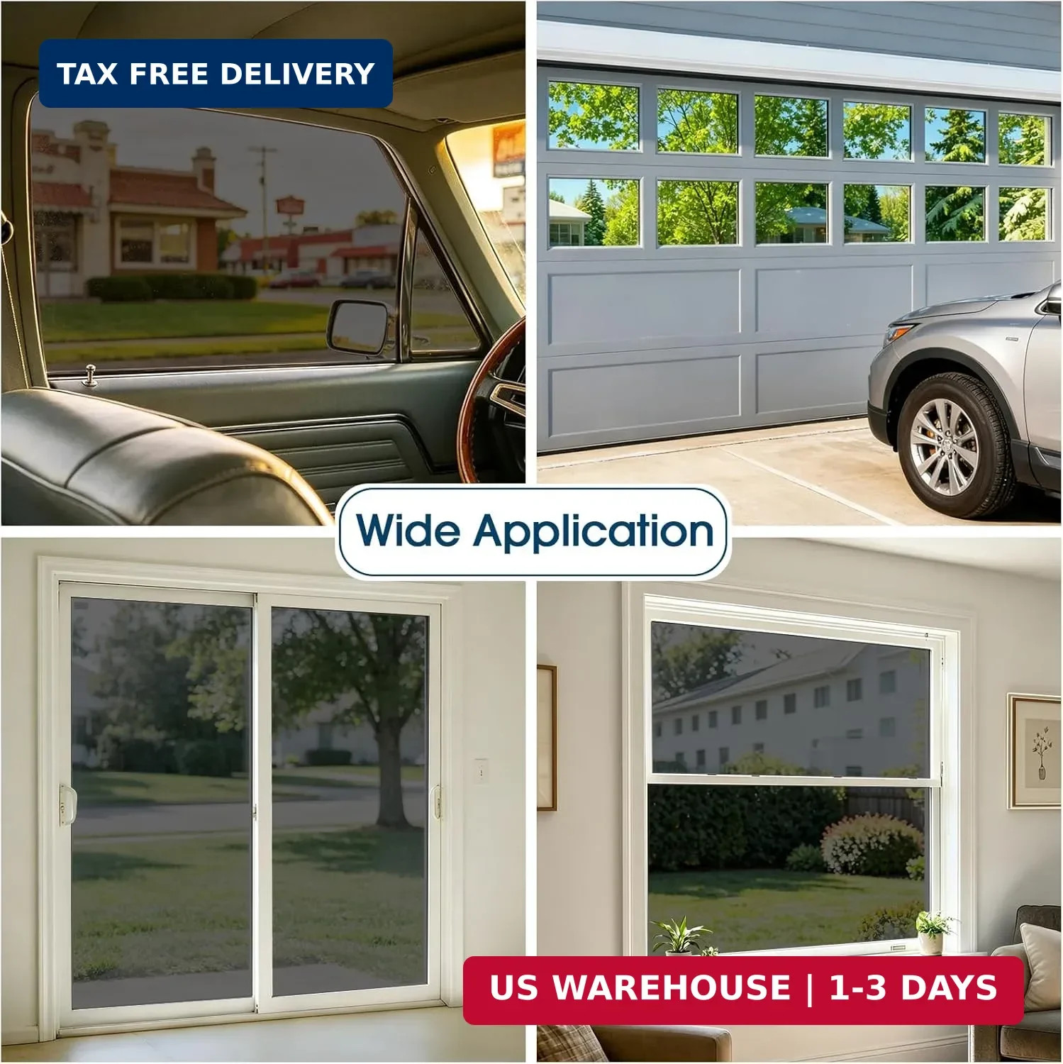 Coavas Window Privacy Film Daytime See Out Not in, 99% UV Blocking Heat Control