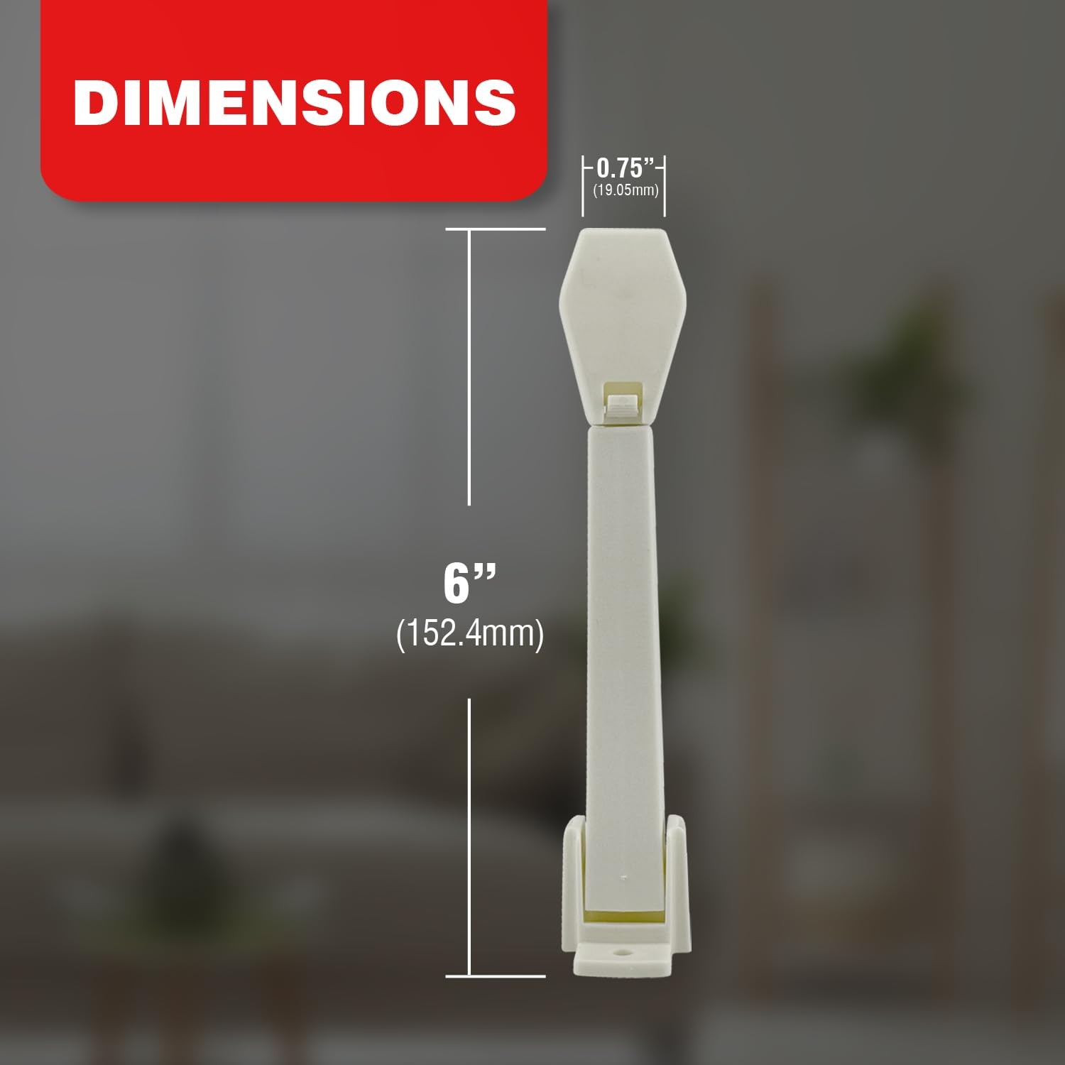 Amazing Drapery Hardware Spring Loaded Cord Tensioner for Cord Loops – Ivory,…