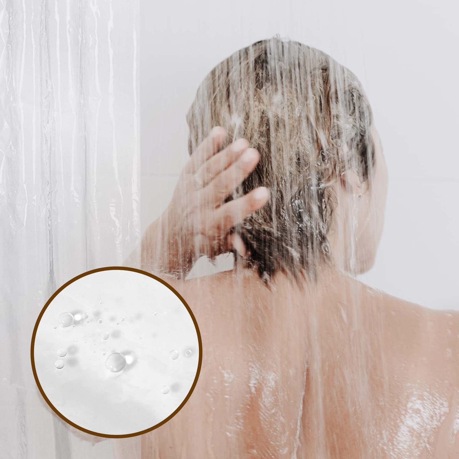 Barossa Design Plastic Shower Liner Clear 72″W x 72″L (Pack of 1), 1a.