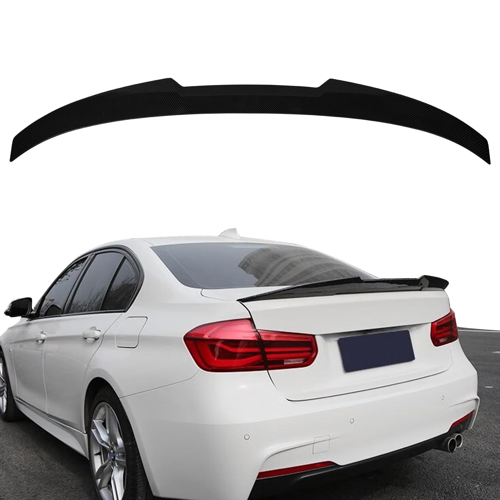 Carbon Fiber Style Rear Trunk Spoiler Wing for F30 3 Series 2013-2018 F80 M3