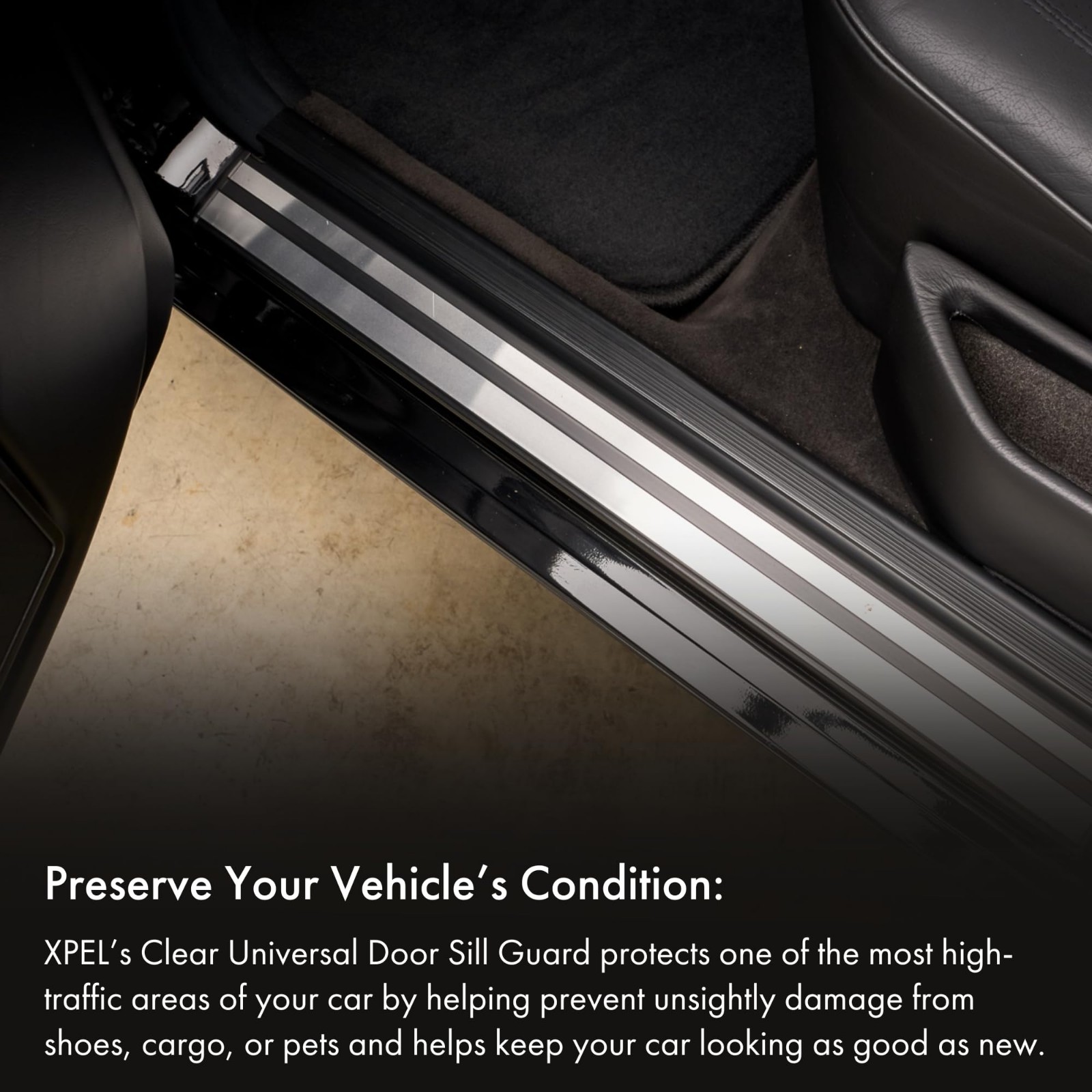 Universal Clear Door Sill Guard – 60″ x 2.75″ – Ultimate Protection for Cars & T