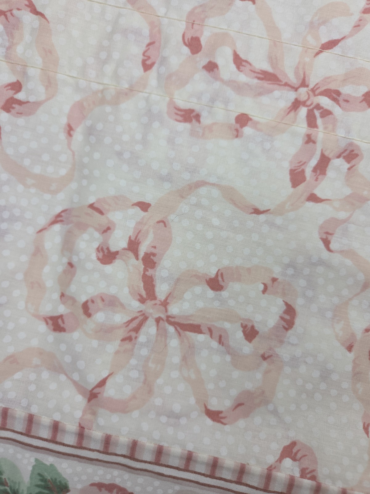 Vintage 80 90s Cottagecore Grandmillennial Floral Valances Dots Romantic Set
