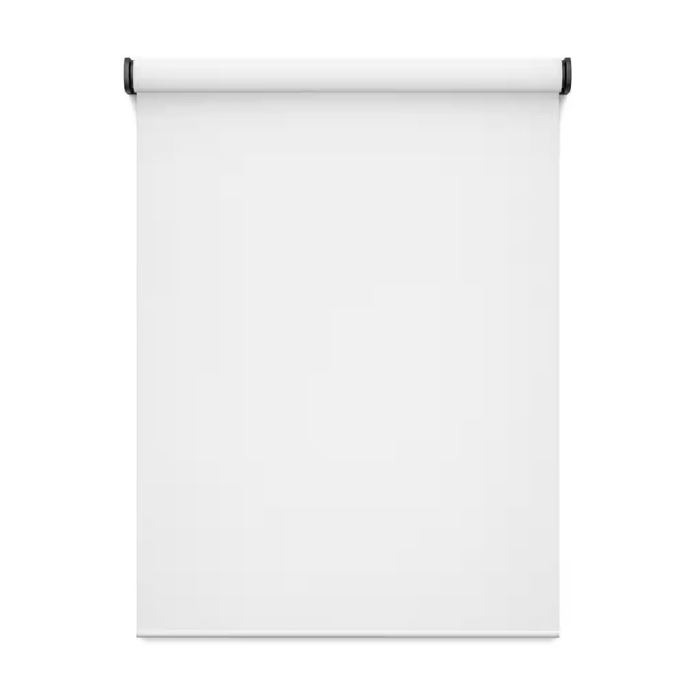 Smart Shade, Motorized Window Blind, Black Hardware, Translucent White Fabric, 3