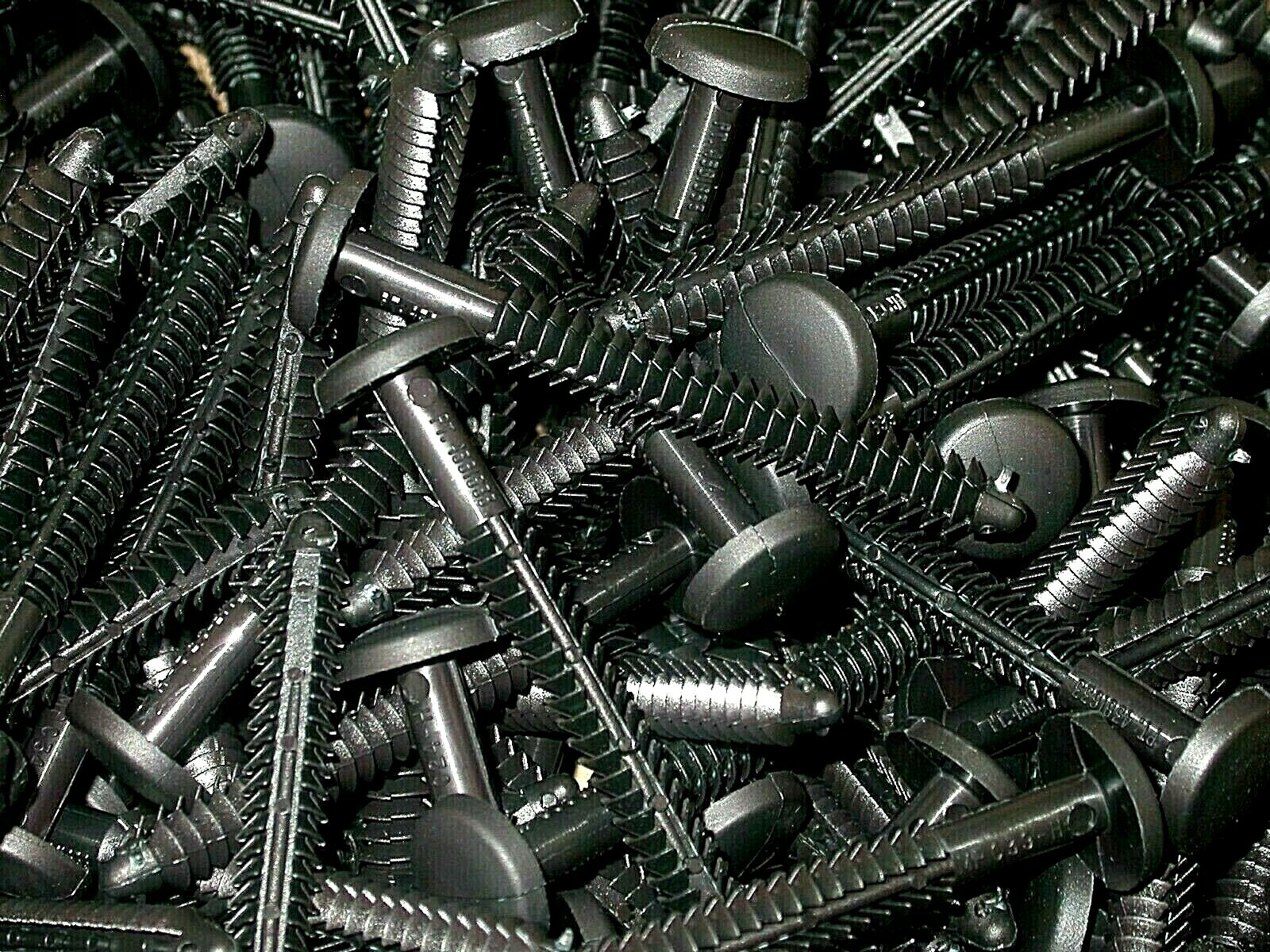 Black 50 Pack Window Shutters Panel Peg Loks 3″ Shutter Fasteners Spikes Bulk