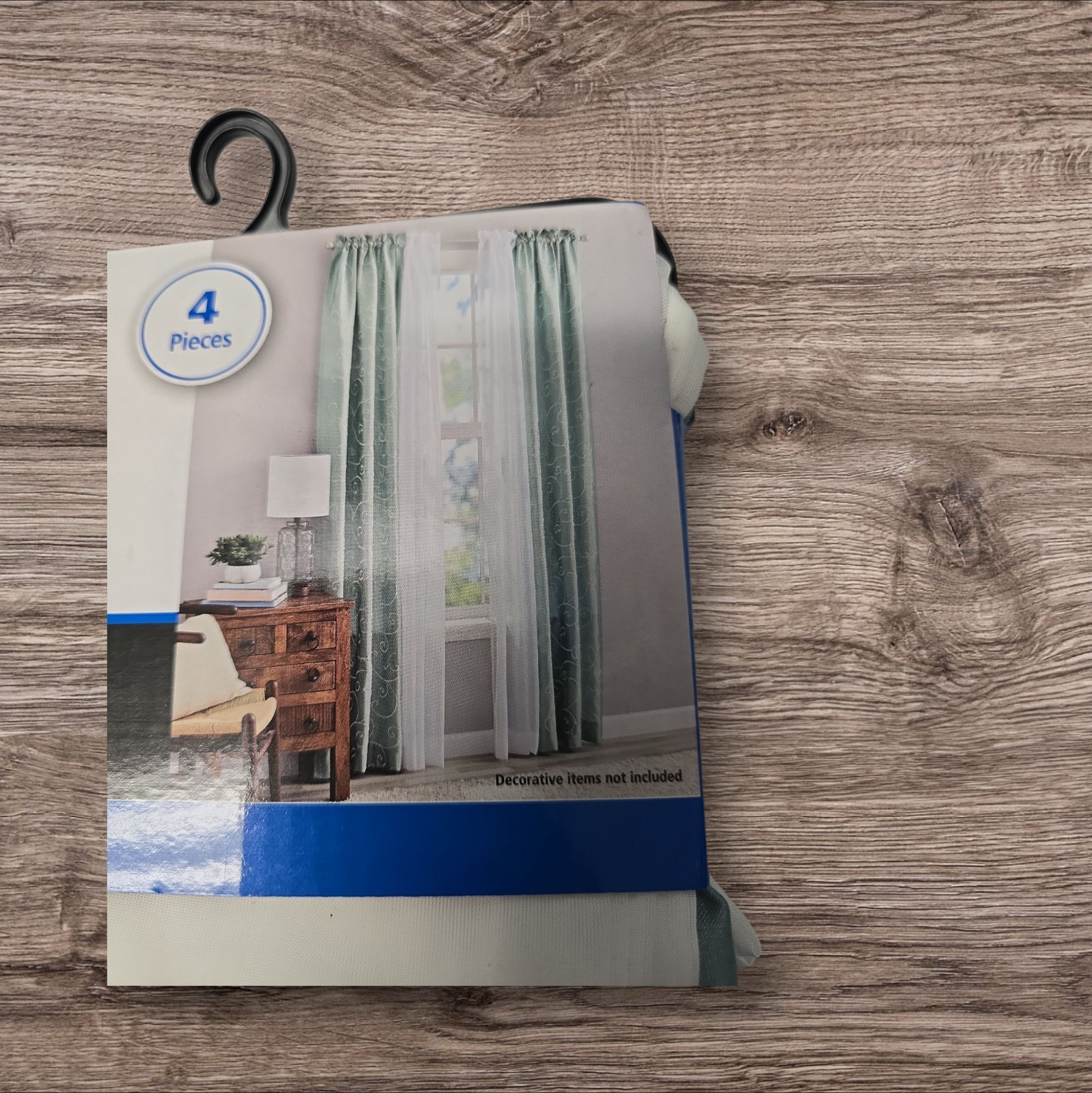 Mainstays 84-In Window Set With Rod Pocket Aquifer Embroidery