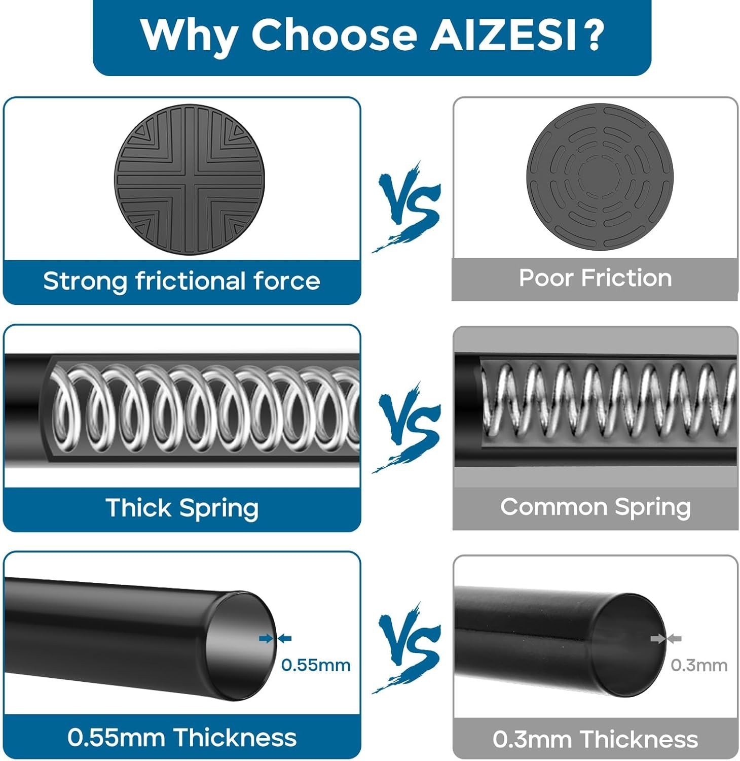 Tension Rod 24 to 46 Inch, 1Pcs Black Tension Curtain Rod, Adjustable Spring …