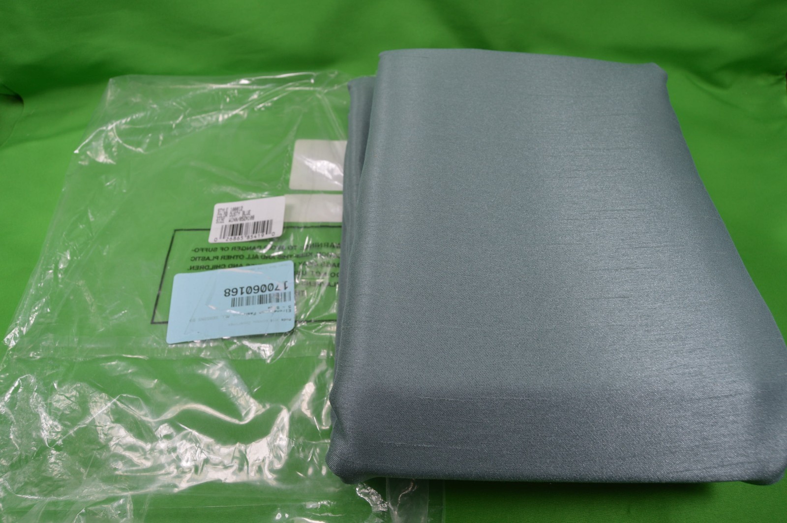 Elrene All Seasons Rod Pocket Back Tab Blue Blackout Curtain Panel 52 x 108″