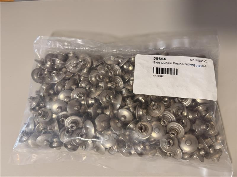 Model A & Model T Side Curtain Fastener – 200 Quantity Pack