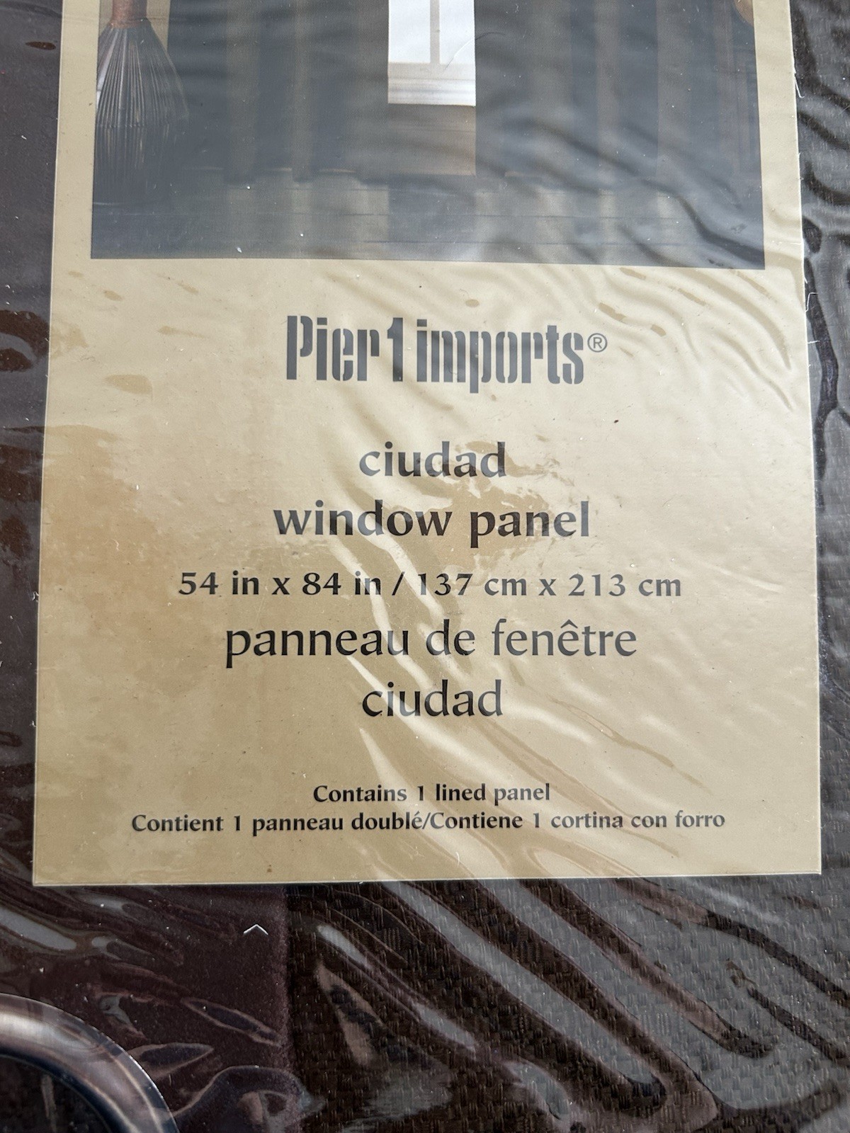 2 Brown Pier One Blackout Curtains Brand New 54×84 Panels($49.50!each)