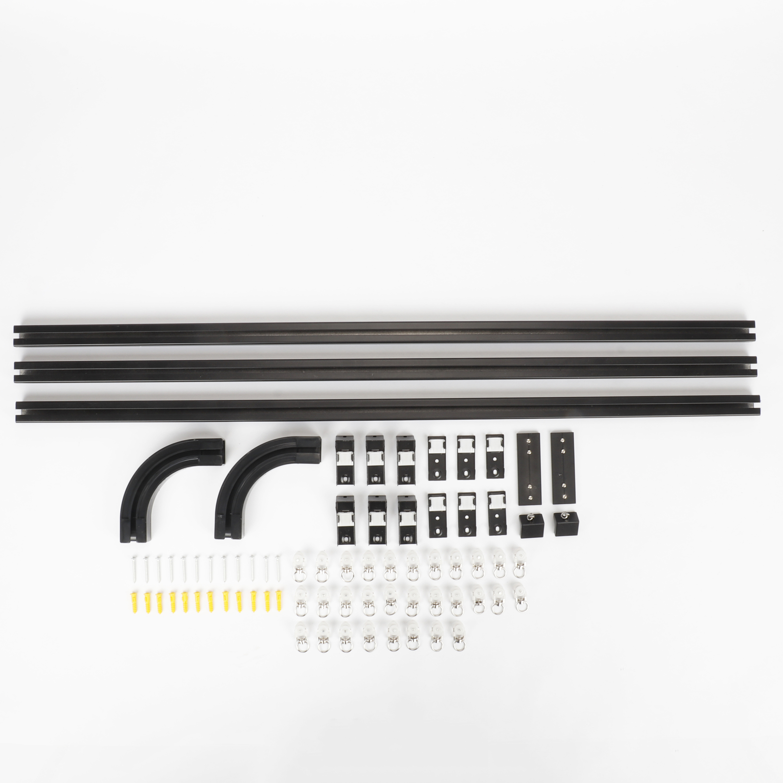 3M Heavy Duty Alloy Curtain Track Rail Set Ceiling or Wall Mounting Room Divider