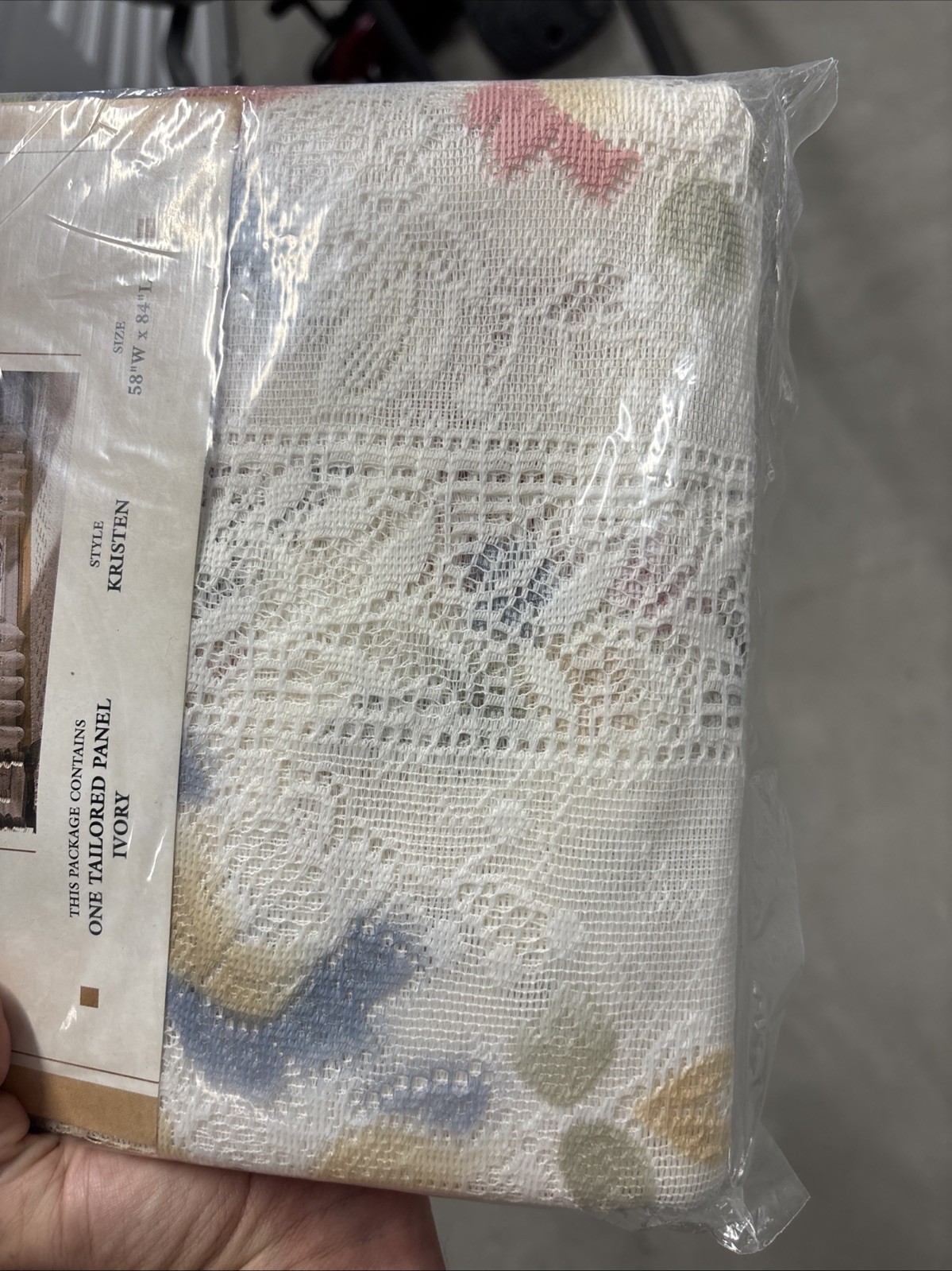 PAIR Sears Window Viewpoints Tailored Curtain Panel Lily 54×84 Kristen Floral